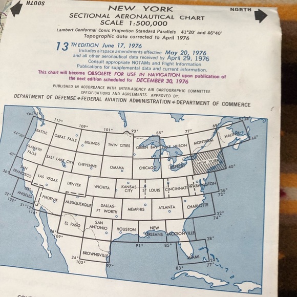 VINTAGE MAPS  AERONAUTICAL CHARTS TOPOGRAPHICAL MAPS &TEST GUIDE FOR PILOTS - Picture 10 of 16